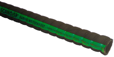 Maritieme Uitlaatgas slang EPDM - 16x24mm (Per Rol 20m) - SAE J2006 R2 - ISO 13363