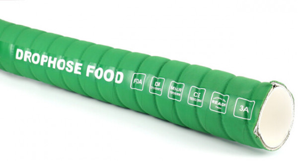 Zuivelslang - Levensmiddelenslang zuig/pers SP Groen - 63,5x73,5mm (Per Meter)