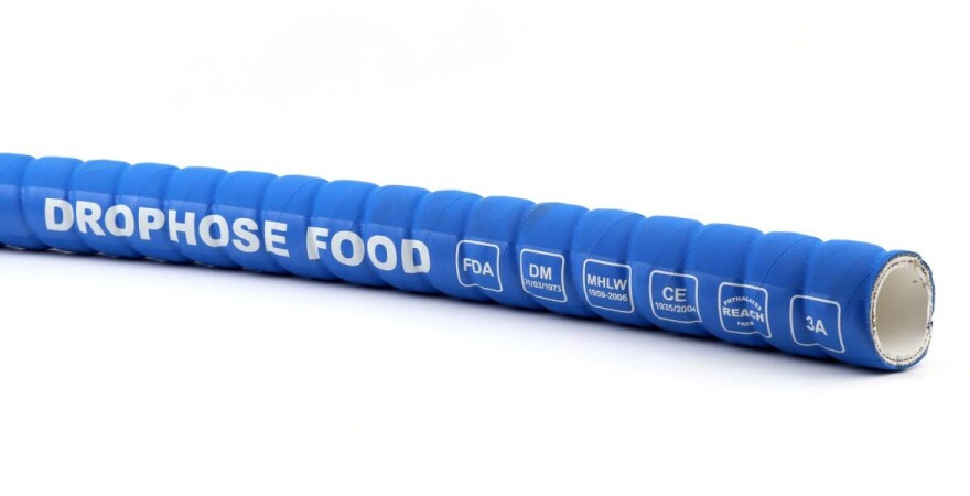 Zuivelslang - Levensmiddelen Slang Zuig/Pers Food - FDA - 75x90mm (Rol (40m)