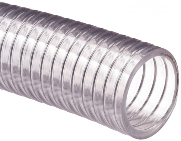 Tuyau d'aspiration - Metal - 90x104mm (Par rouleau 30m)