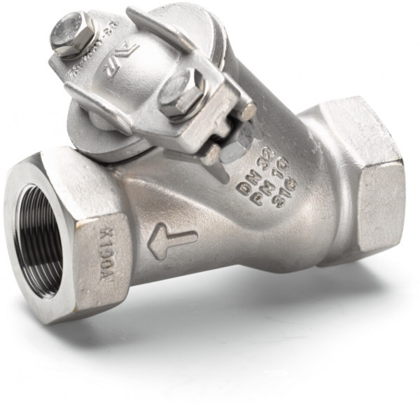 Balkeerklep RVS 1 1/2" Binnendraad