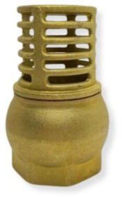 Voetklep bol inclusief zuigkorf - terugslagklep - Nr 41 - messing 3/4”