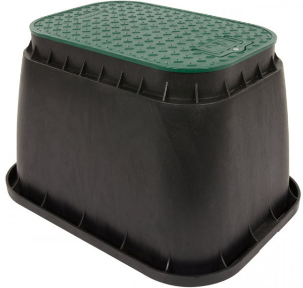 Bassin de rétention pour fermeture Noir/Vert - Rectangle - diamètre 228 mm - hauteur 217 mm