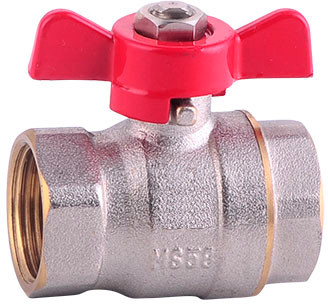 Robinet à boisseau sphérique Vlinderhendel Laiton 1/4" filetage femelle