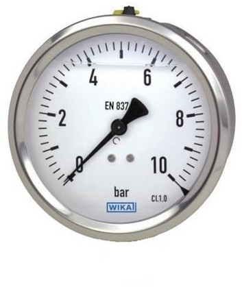 Glycerine Manometer 63mm Achter Aansluiting 0-600 Bar