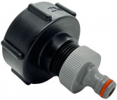 IBC 2" IG mit Auslaufbogen und QuickConnector