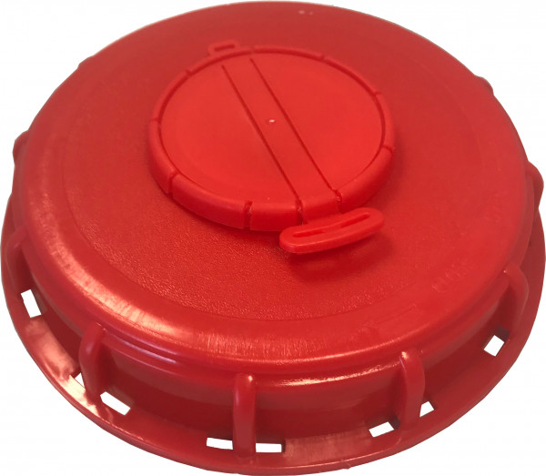 IBC Adaptateur - Afsluitdop - Filetage femelle - DN150 - Rouge