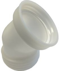 IBC Bocht 45° - binnendraad x buitendraad - S100x8 x S100x8