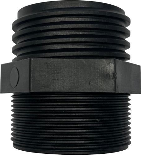 IBC Adaptateur - filetage mâle x BSPP filetage mâle -  S60x6 x 2" BSPP - Polypropyleen