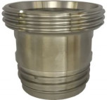 IBC adapter S60x6 - RVS316 - verloop naar Camlock Mannelijk 1-1/4"