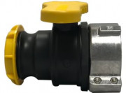 IBC adaptateur S60x6 - robinet avec 2 mannelijke 3/4“ uitgangen - robinet avec 2 vrouwelijke 3/4” adapters
