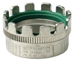 Tankwagenkoppeling kroonring - RVS - 3” binnendraad