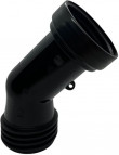 IBC Adaptateur avec uitstroompijp - S60x6 - Noir