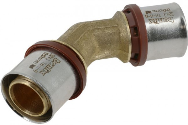 Bonfix Perskoppeling - 2x Alu-pers - Raccord coudé 45° - 32 x 32mm