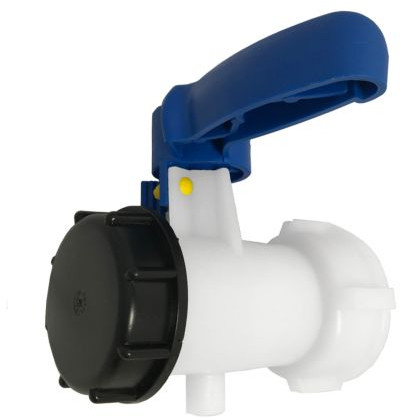 IBC Robinet à boisseau sphérique - S60x6 - Blanc