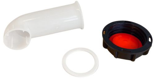 IBC Adaptateur avec tube de sortie - S60x6 - Blanc
