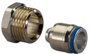 Uponor klem koppeling voor Danfoss - klem x buitendraad - 16mm x 1/2