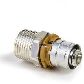 Uponor S-Press draad koppeling - pers x buitendraad - 14mm x 1/2" afbeelding