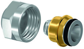 Uponor S-Press NL klemkoppeling voor VSH/ Bonfix knelfittingen - klem x binnendraad - 22mm x 20mm