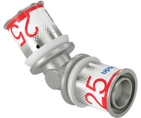 Uponor S-Press Plus coude 45° - pers x pers - 25mm x 25mm - laiton - Kiwa