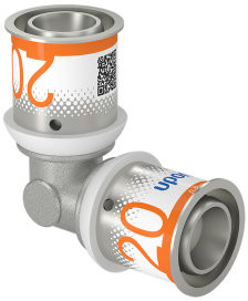 Uponor S-Press Plus coude 90° - pers x pers - 20mm x 20mm - laiton - Kiwa
