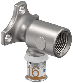 Uponor - S-Press Plus muurplaat - lang model - binnendraad x pers