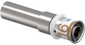 Uponor S-Press Plus overgangs raccord - spie x pers - 15mm x 16mm - laiton - Kiwa