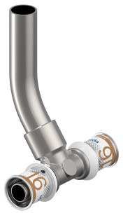 Uponor S-Press Plus radiator aansluit Raccord en T - pers x spie x pers - 16mm x 15mm x 16mm - Smart Radi - Kiwa