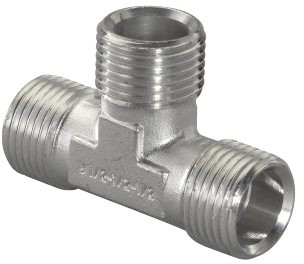 Uponor S-Press T-stuk 90� - buitendraad x buitendraad x buitendraad - 3/4" x 3/4" x 3/4" afbeelding
