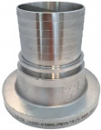 Hose barb - Stub-end - DN 25 - PN 10/40 - FRS - TW - Stainless Steel 316 - EN1092-1/04 - Ribbed - Thick version