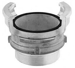 Raccord Guillemin - avec grendelring x filetage mâle - 3" - Inox