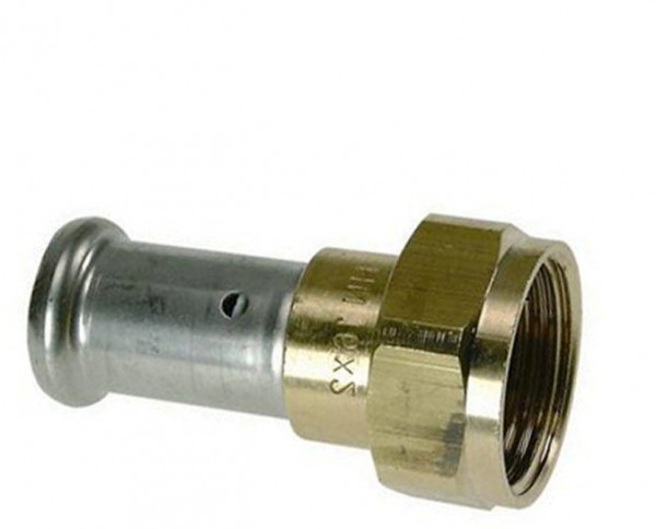 Henco - Koppeling - pers x Wartel - 26mm x 1" - Messing