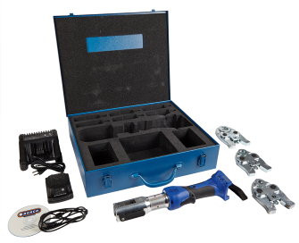 Henco - accu persmachine - in koffer - TH profiel voor M-BMINI3-F - 16mm - metaal