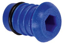 Henco - afsluitplug - 16mm - blauw - kunststof