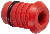 Henco - afsluitplug - 16mm - rood - kunststof