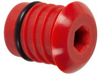 Henco - afsluitplug - 20mm - rood - kunststof