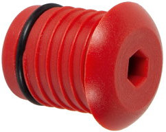 Henco - afsluitplug - 26mm - rood - kunststof