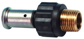 Henco - draad koppeling - pers x buitendraad - 50mm x 1-1/2" - pvdf