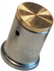 Henco - Kupplung - Presse x Klemm - 16mm x 15mm - Messing vernickelt
