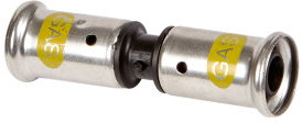Henco - raccord - gas - pers x pers - 16mm x 16mm - pvdf