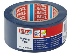 Henco - montagetape voor ge�soleerde leidingen - 50mm - PE - Blauw - lengte 33 m afbeelding