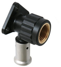 Henco - muurplaat - pers x filetage femelle -16mm x 1/2" - pvdf