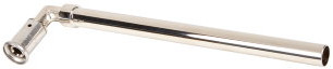 Henco - overgangs coude 90° - pers x lange spie - 16mm x 15mm - laiton