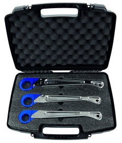 Henco - sleutelset in koffer - 1/2" tot 1" - acier