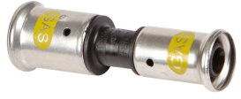 Henco - verloop koppeling - gas - pers x pers - 26mm x 20mm - pvdf