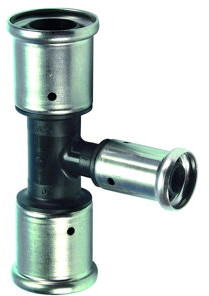 Henco - verloop T-stuk 90° - pers x pers x pers - 50mm x 32mm x 50mm - pvdf