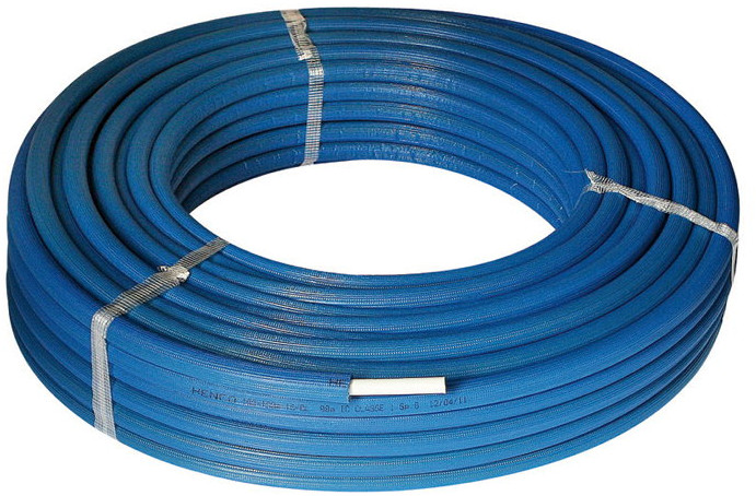 Henco - meerlagenbuis 10mm geïsoleerd - 16 x 2mm - PE - blauw - Rol 50 m