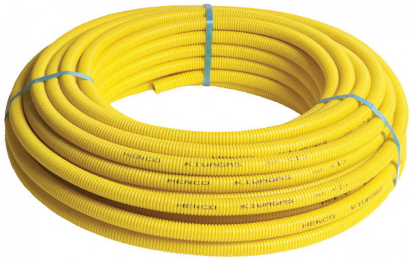 Henco - meerlagenbuis - gas - in gele mantelbuis - 26 x 3mm - PE - Rouleau 25 m