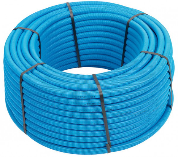 Henco - meerlagenbuis - in blauwe mantelbuis - 16 x 2mm - PE - Rol 25 m