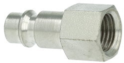 Euroline - Insteeknippel pour snelkoppeling - Filetage femelle - 1/4" - acier vernikkeld
